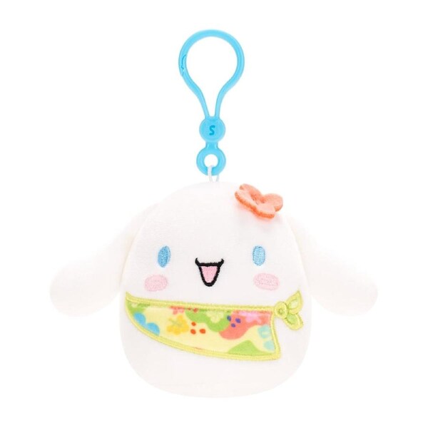 Squishmallows Sanrio Tropical Food Treats Cinnamoroll 3.5 inch Clip-On Plush