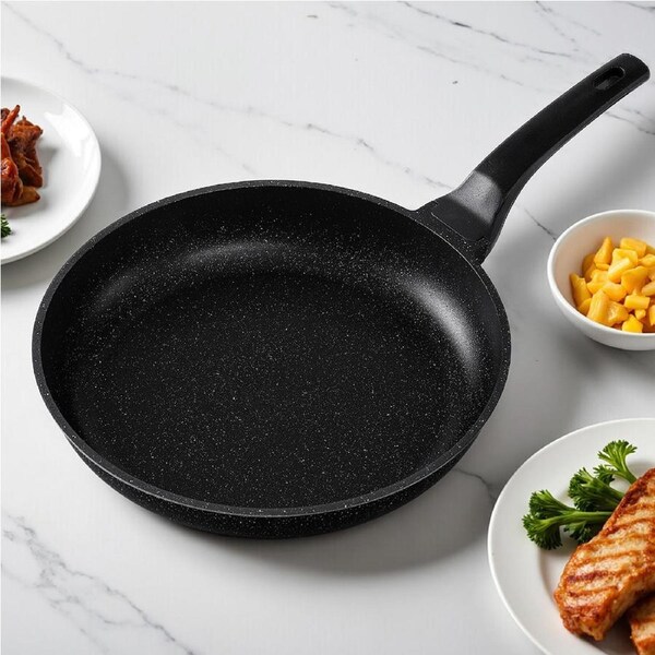 5-Star Chef Non Stick Frying Pan Cast Aluminium Steak Skillet BBQ Cookware 30cm