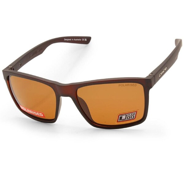 Dirty Dog Droid Satin Brown/Brown Polarised Unisex Sunglasses