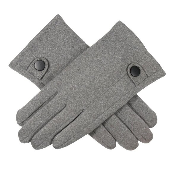 Wicked Sista Mia Faux Fur Lined Wool Gloves Winter Hand Warmer One Size Grey