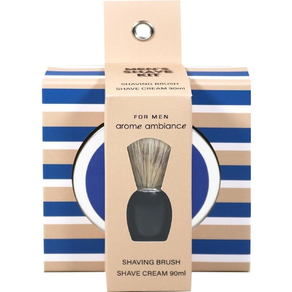 Arome Ambiance Men's Shaving Brush/Shave Cream Grooming Kit Essentials Set