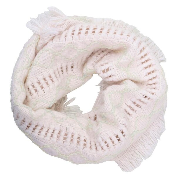 Wicked Sista Acrylic Samantha Snood Casual Winter Neck Warmer One Size Blush