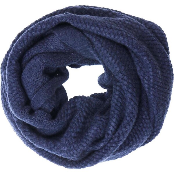 Wicked Sista Acrylic Pattern Knit Snood Casual Winter Neck Warmer One Size Navy