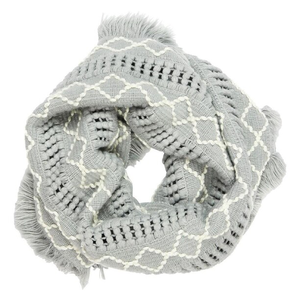 Wicked Sista Acrylic Samantha Snood Winter Neck Warmer One Size Light Grey