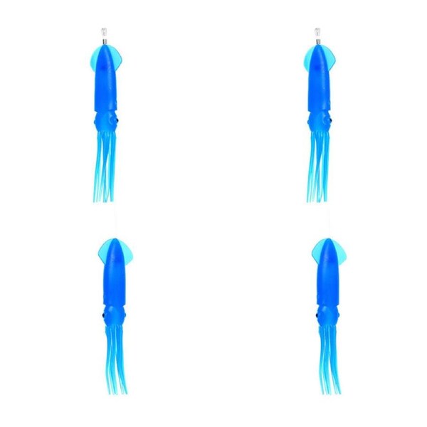 2PK Sea Pro 2 Squid Daisy Chain Trolling Lure Squid Teaser 25.5x12cm Blue