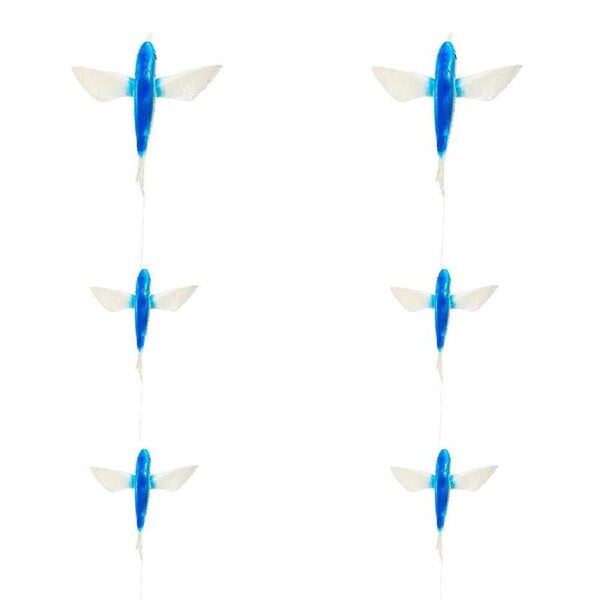 2PK Sea Pro Daisy Chain 3 Bird Fishing Teaser 36x31.5cm Blue 1 Large & 2 Small