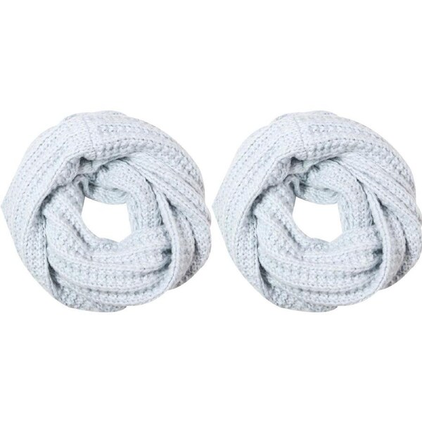 2PK Wicked Sista Acrylic Chloe Snood Winter Neck Warmer One Size Pale Blue