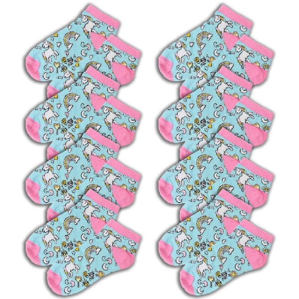 8PK Wicked Sista Cotton Unicorn Magic Women's Ankle Socks One Size 6-10