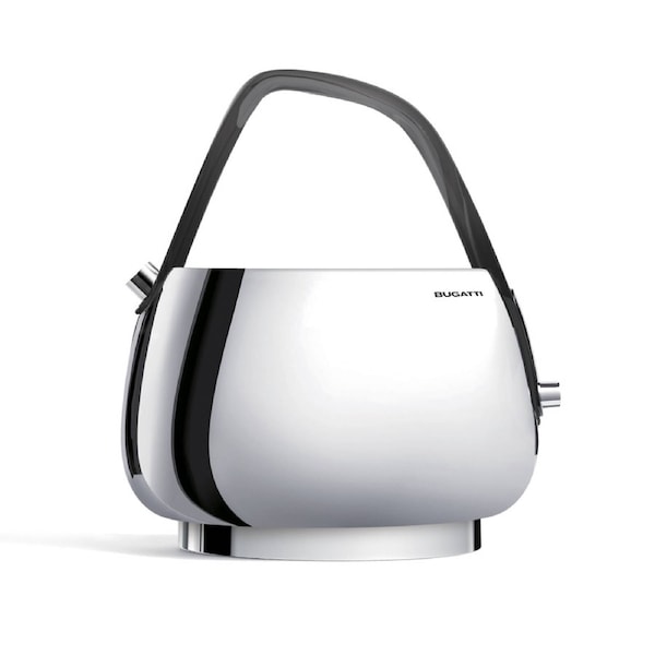 BUGATTI ITALY Jackie 1. 2 Litre Kettle with Smokey Handle - Chrome
