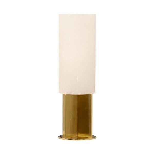 CAFE LIGHTING Samara Alabaster Table Lamp - Brass