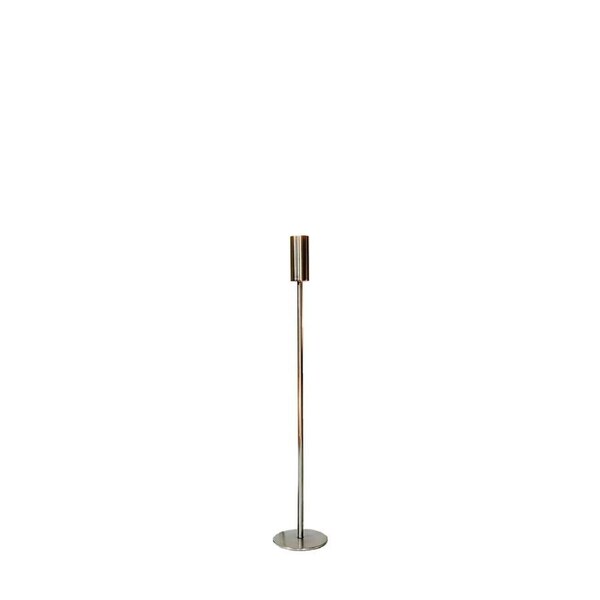 SSH COLLECTION Ava 70cm Tall Single Candle Stand - Nickel