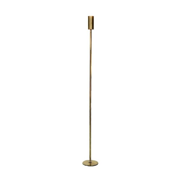 SSH COLLECTION Ava 110cm Tall Single Candle Stand - Brass
