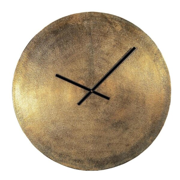 SSH COLLECTION Santos 74cm Wide Round Wall Clock - Antique Brass