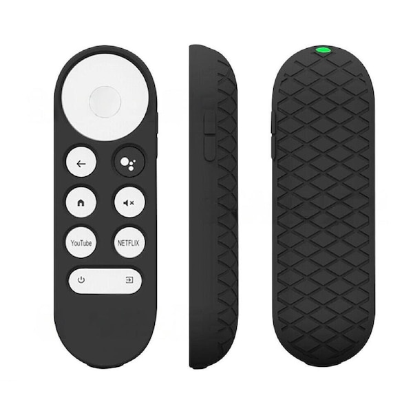 For Google Chromecast TV 2020 Voice Remote Silicone Case Protective Cover Black