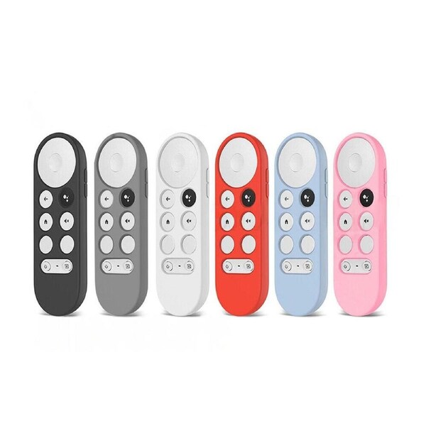 For Google Chromecast TV 2020 Voice Remote Silicone Case Protective Cover Red