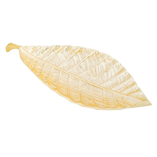 SSH COLLECTION Troppo Small 38cm Long Decorative Leaf - Brass