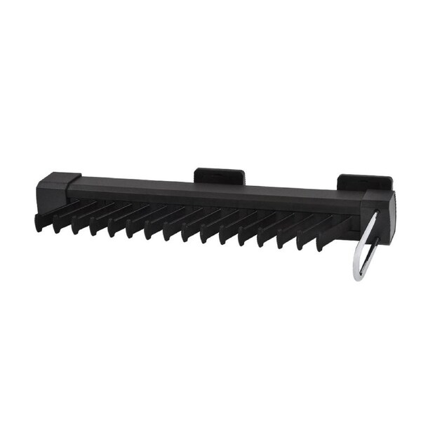 HEUGER Slide-Out Side-Mounted Tie Rack - Dark brown
