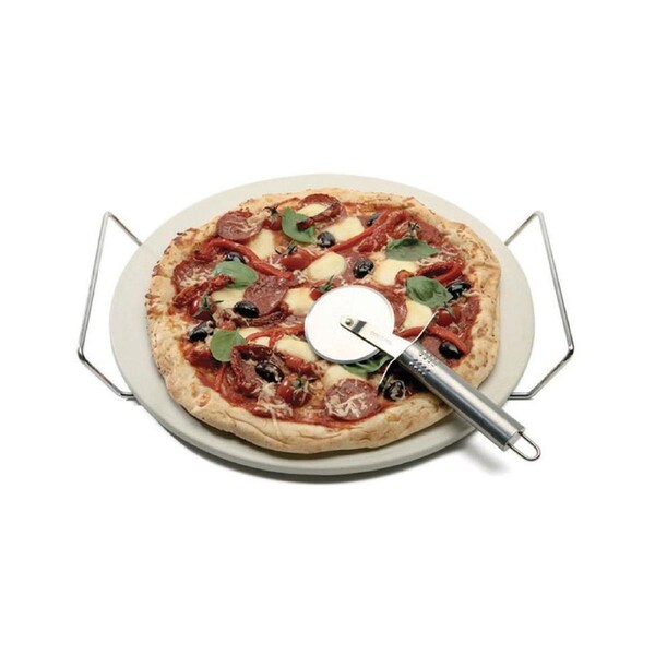 DAVIS & WADDELL 3 Piece Round Pizza Stone Set