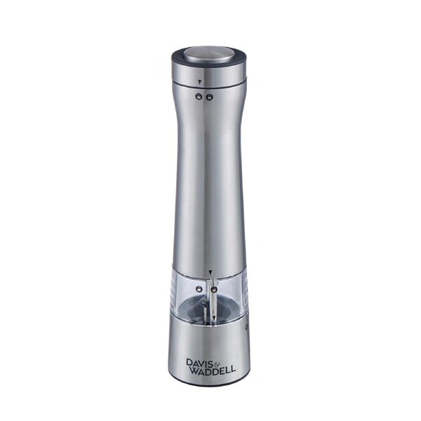 DAVIS & WADDELL Electronic Stainless Steel Salt & Pepper Mill