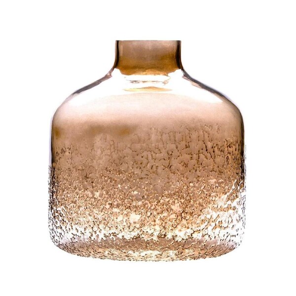 SSH COLLECTION Maja 33cm Tall Glass Bottle Vase - Rustic Brown