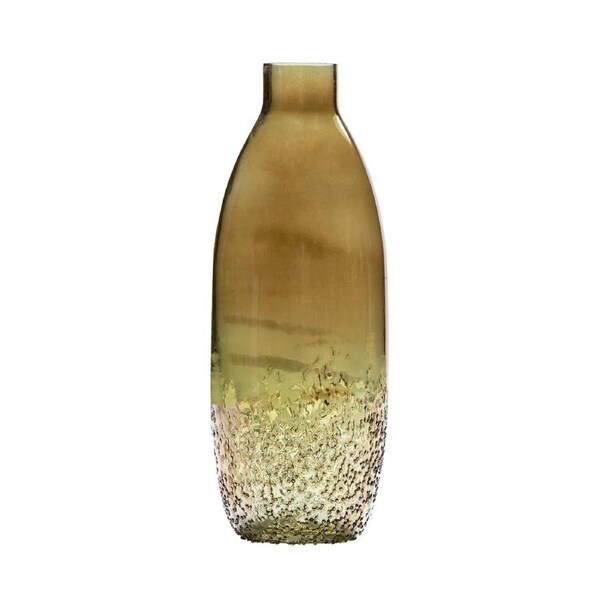SSH COLLECTION Maja 47cm Tall Glass Bottle Vase - Olive Green