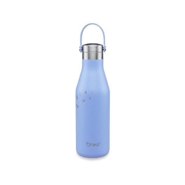 OHELO 500ml Drink Bottle with Etched Swallows - Blue