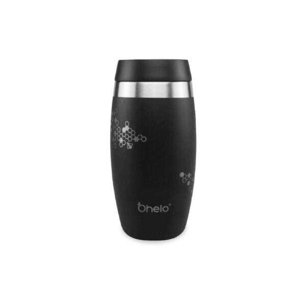 OHELO 400ml Tumbler with Etched Bees - Black