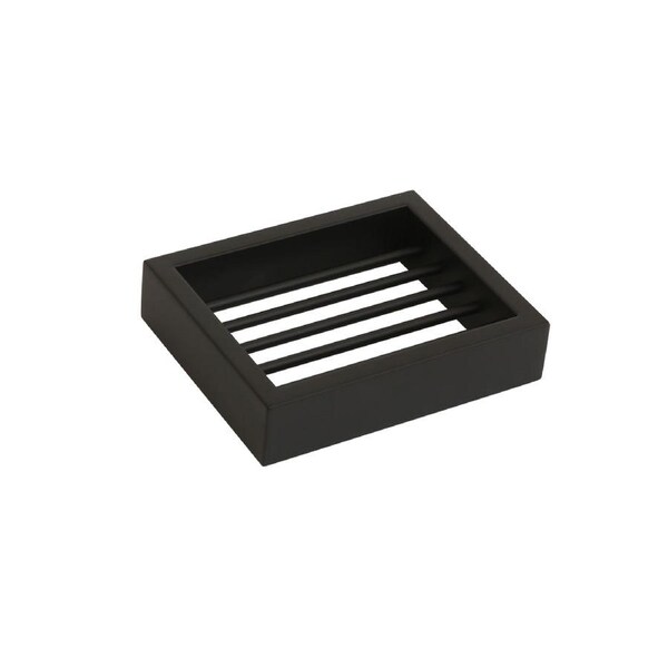 AGUZZO Montangna Stainless Steel Soap Basket Dish - Matte Black