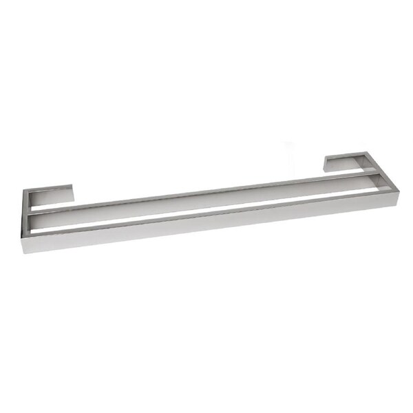 AGUZZO Montangna Stainless Steel Double Towel Rail 750mm - Polished