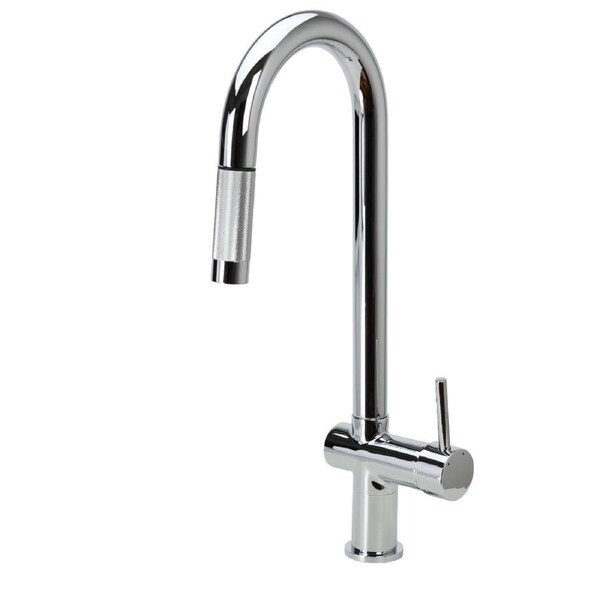 VALE Superb Pull Out Goose Neck Kitchen Mixer Tap - Chrome
