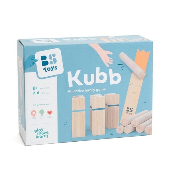 BS Toys Wood Kubb Active Kids/Children Active & Outdoor Toys 24x4.5cm 8y+