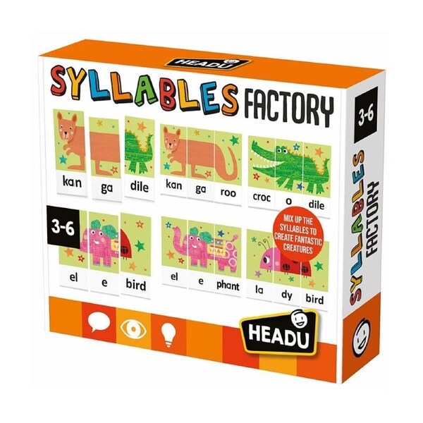 Headu Board Syllables Factory Kids Educational Puzzles Toys 24.5x20.5cm 3y+