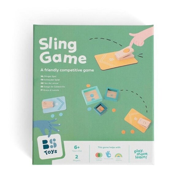 BS Toys Wood Sling Game Active Kids/Children Active & Outdoor Toys 13x9cm 3y+