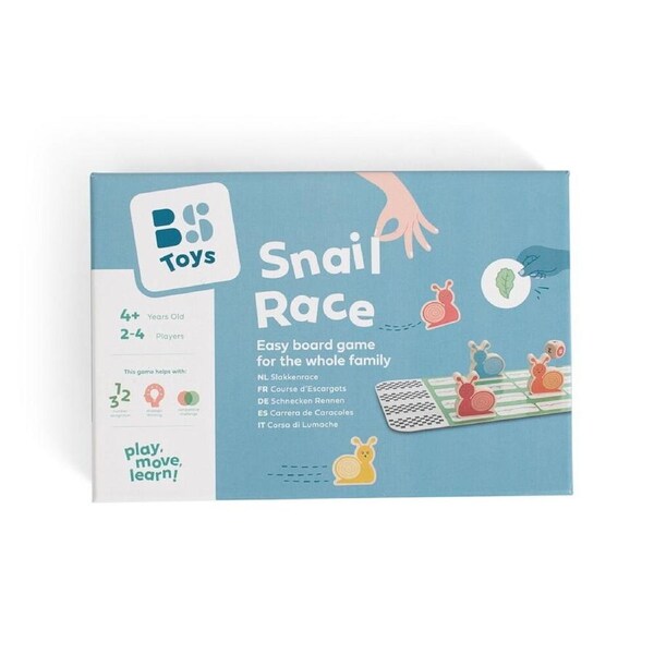 BS Toys Wood Snail Race Kids/Children Indoor Games Play Toys 23.5x16cm 4y+