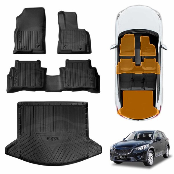 3D Floor Mats Boot Liner for Mazda CX5 CX-5 2012-2017 All Weather Heavy Duty Cargo Car Trunk Luggage Tray
