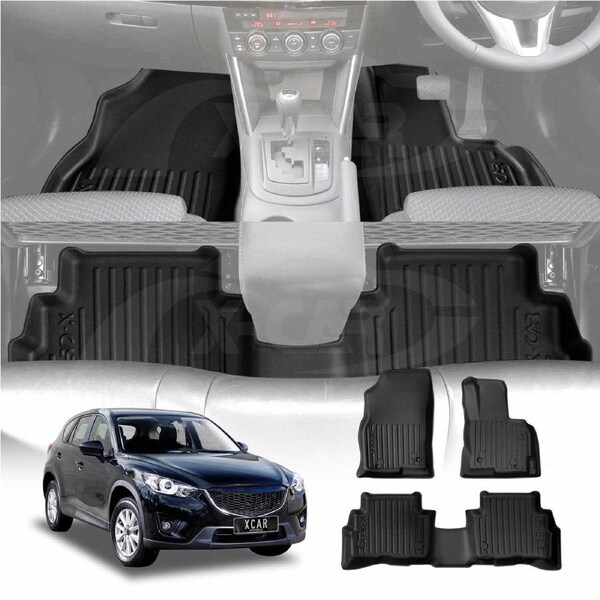 3D Floor Mats forMazda CX5 CX-5 2012-2017 All Weather Heavy Duty Cargo Car Trunk Luggage Tray Accessories