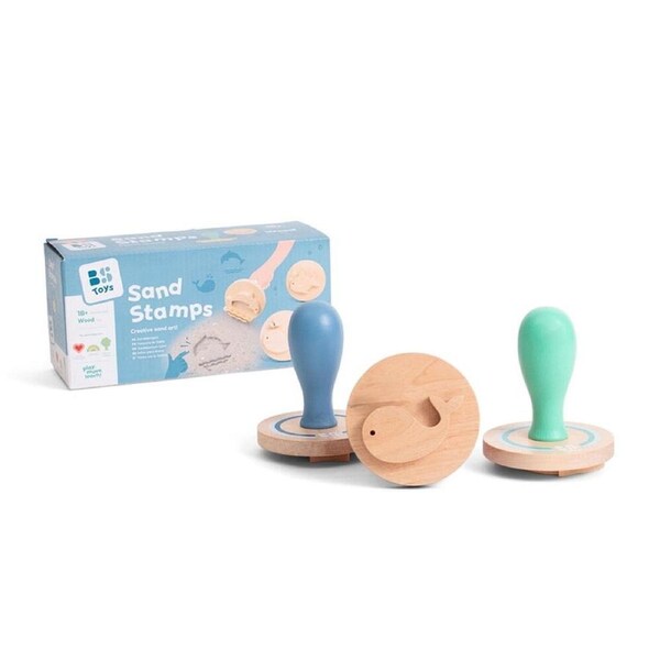 BS Toys Wood Sand Stamps Active Kids/Children Active & Outdoor Toys 10x8cm 18m+