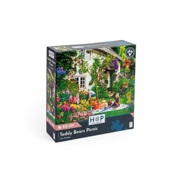500pc House of Puzzles Board Teddy Bears Picnic Jigsaw Puzzles Toys 69x48cm 3y+