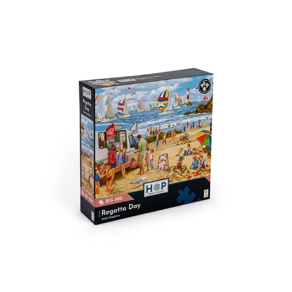 500pc House of Puzzles Board Regatta Day Kids Jigsaw Puzzles Toys 69x48cm 3y+