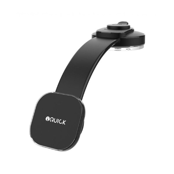 iQuick 15W Fast Charging Magnetic Phone Holder 360o Rotation Car Suction Mount