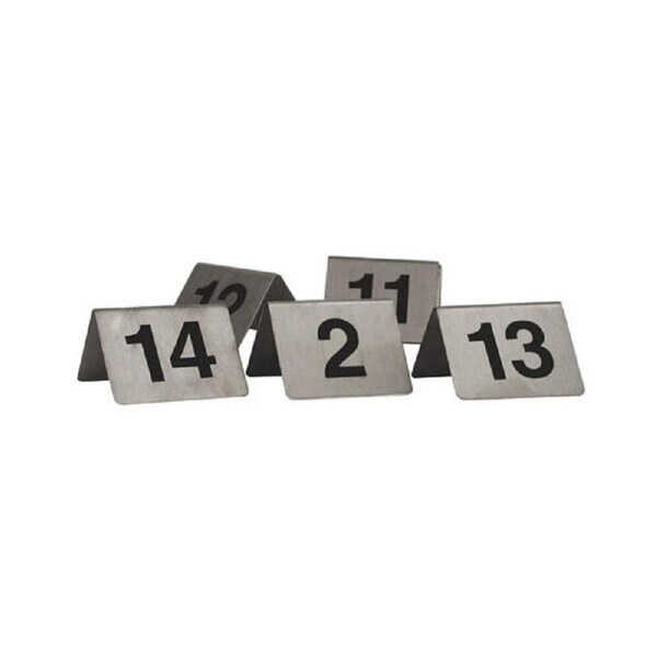 Trenton A-Frame Stainless Steel Table Numbers - 11-20