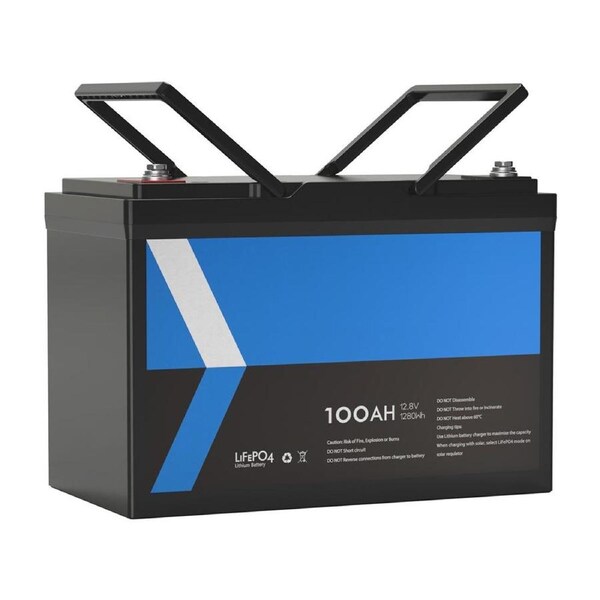100Ah 12V Lithium Battery – 3000+ Cycles, Built-in 100A BMS, IP65 Rated