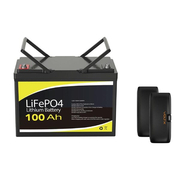 100Ah 12V Lithium Battery with 100A BMS – Reliable 1280Wh Power for RV, Marine & Home Backup