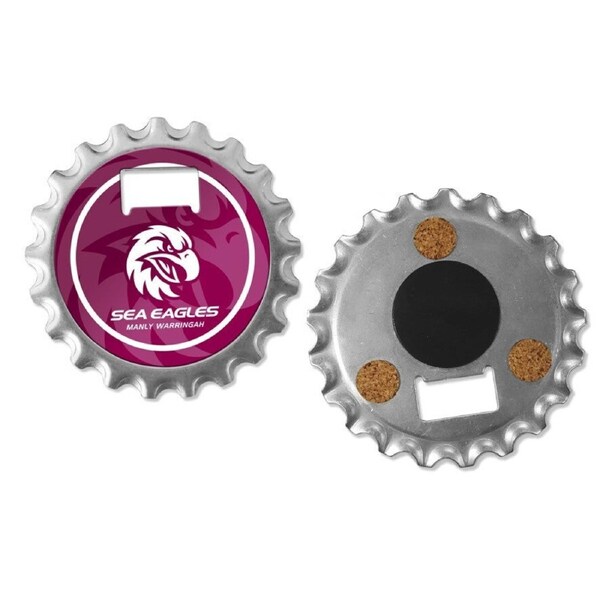 NRL Bottle Opener, Magnet & Coaster - Manly Sea Eagles - Rugby League - NEW LOGO