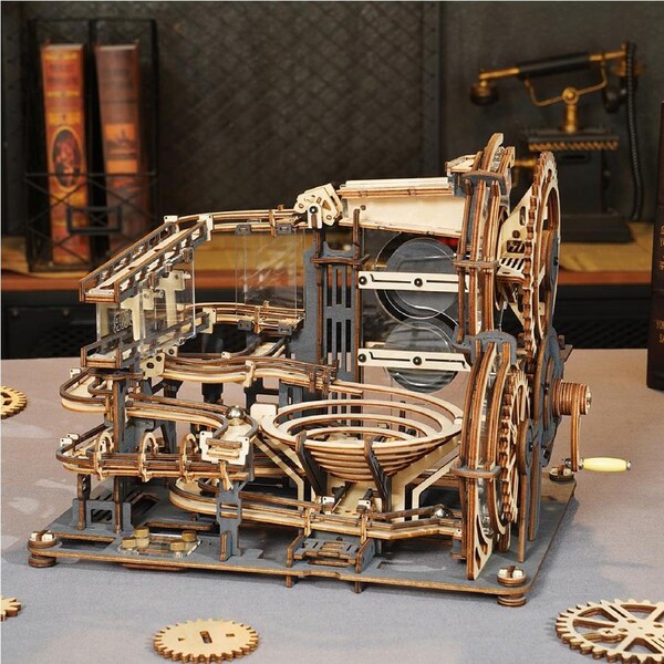ROKR Marble Night City 3D Wooden Puzzle DIY Model Kit