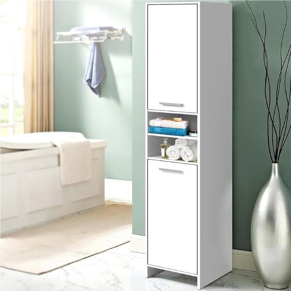 Bathroom Cabinet Storage 185cm White
