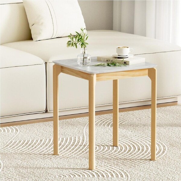 Coffee Table Marble Effect Square