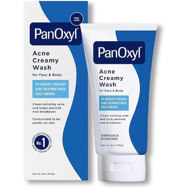 PanOxyl Daily Control Acne Creamy Wash 4% Benzoyl Peroxide 6 oz 170g