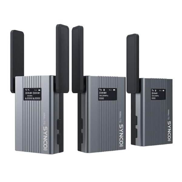3pc Synco UHF Wireless Lavalier Microphone System RX/TX Kit For Vlogging