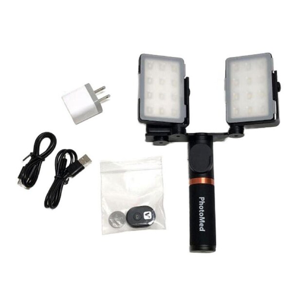 Photomed R2 Dual Point Flash Bracket Grip Kit For Universal DSLR Cameras
